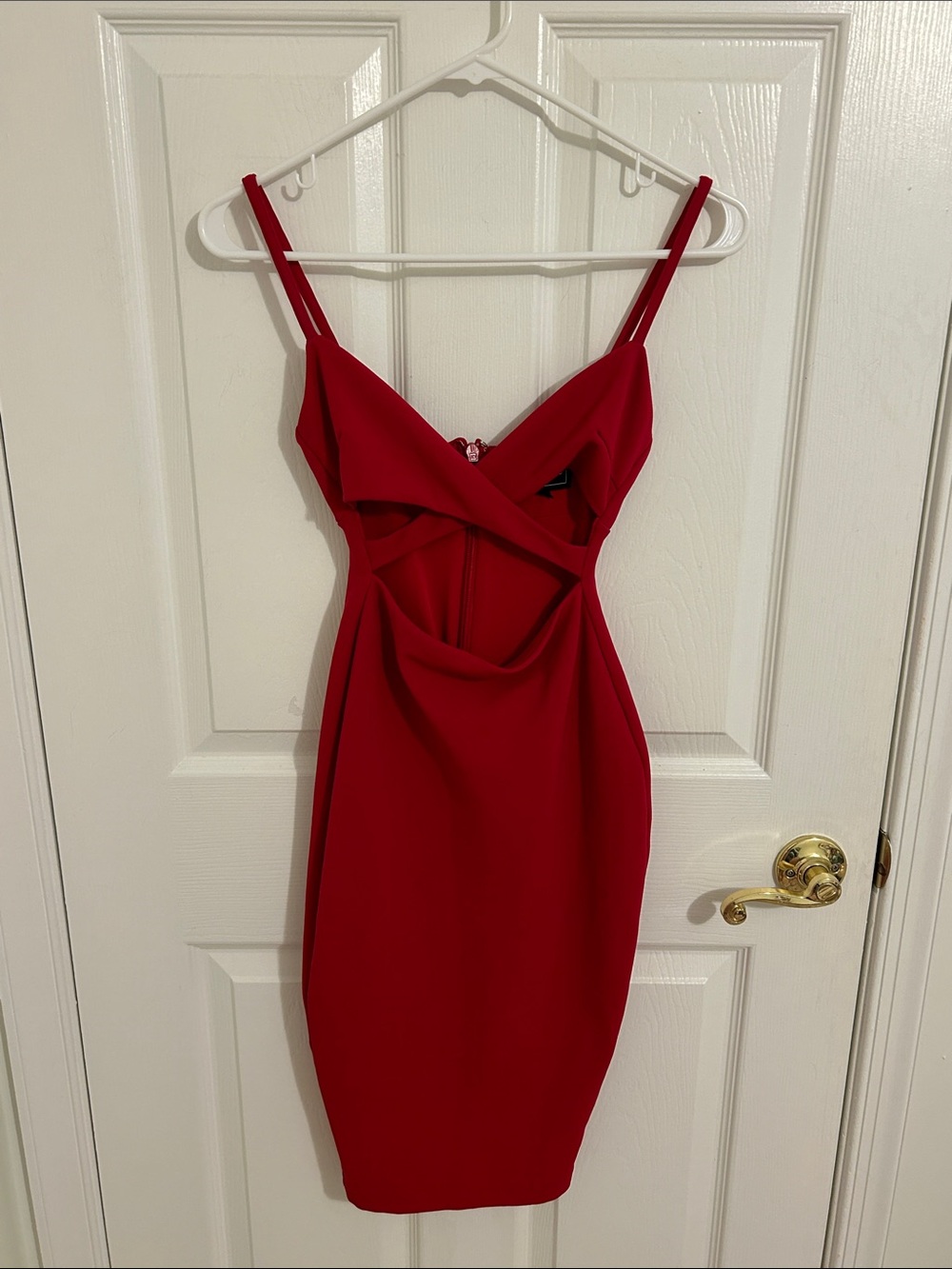 Nookie x Revolve Heidi Bodycon Cut Out Dress In Red New Size AU 6, US 2, XS - Picture 6 of 13